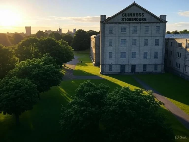 Dublin landmark and parkland on a private chauffeur itinerary